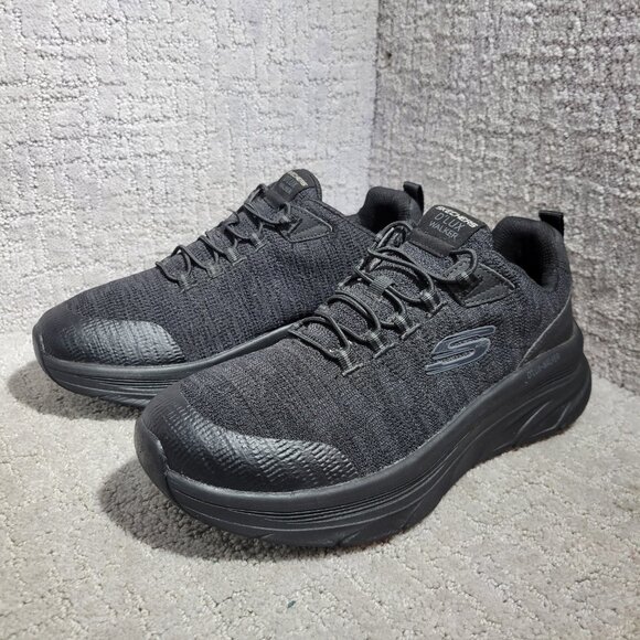 Skechers D’Lux Walker Relaxed Fit Men's Size 9.5 US Black Walking Shoes 232045 - Picture 10 of 11
